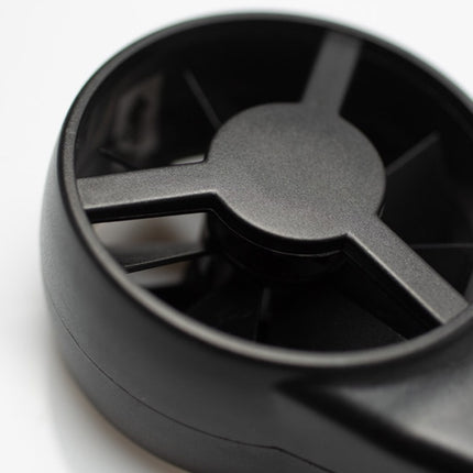 Wind vane anemometer with dual air measurement