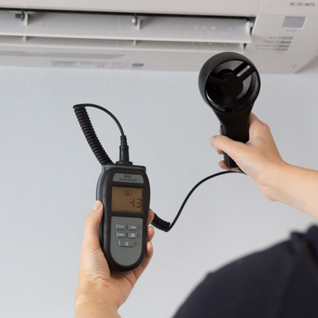 Windvaan-anemometer met dubbele luchtmeting