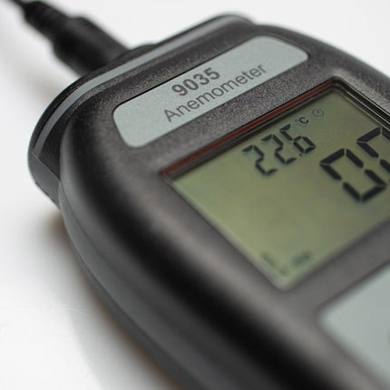 Wind vane anemometer with dual air measurement