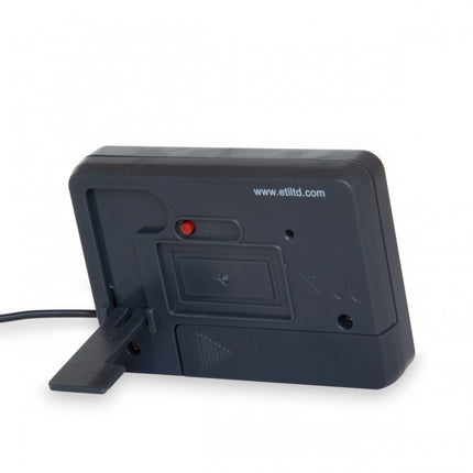 Aquarium thermometer with water and room temperature sensors