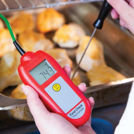 Food Check Food Thermometer, Red