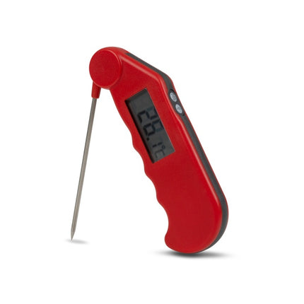 Gourmet Thermometer waterbestendige thermometer met opvouwbare meetprobe -Rood