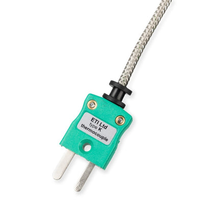 High-temperature glass fiber probe