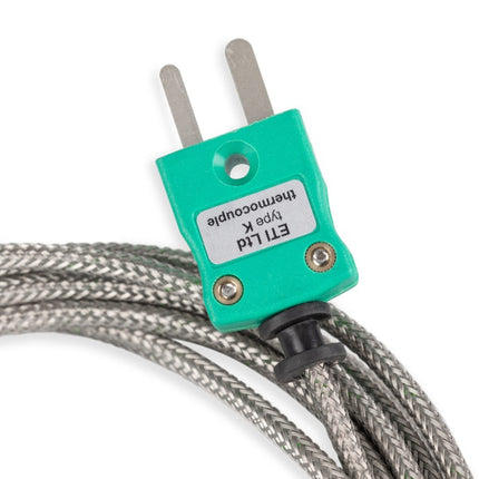 High-temperature glass fiber probe