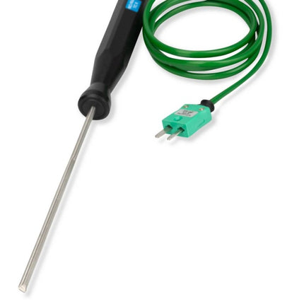 Rigid temperature probe for use between packages or boxes