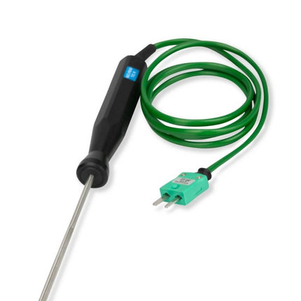 Rigid temperature probe for use between packages or boxes