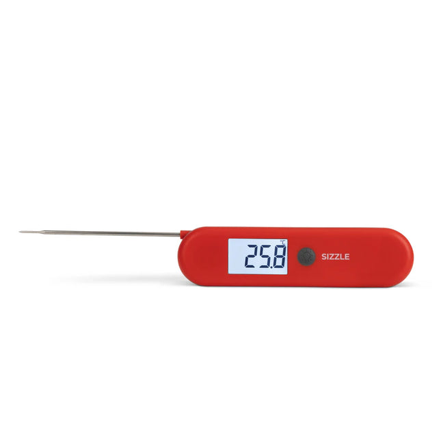 Sizzle Red | Waterproof Food Thermometer with Magnet
