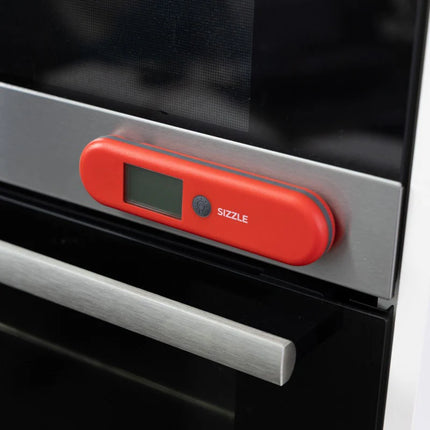 Sizzle Red | Waterproof Food Thermometer with Magnet