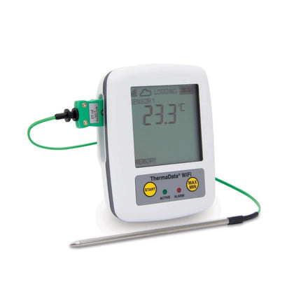 ThermaData® WiFi 2-Channel Thermocouple Data Logger